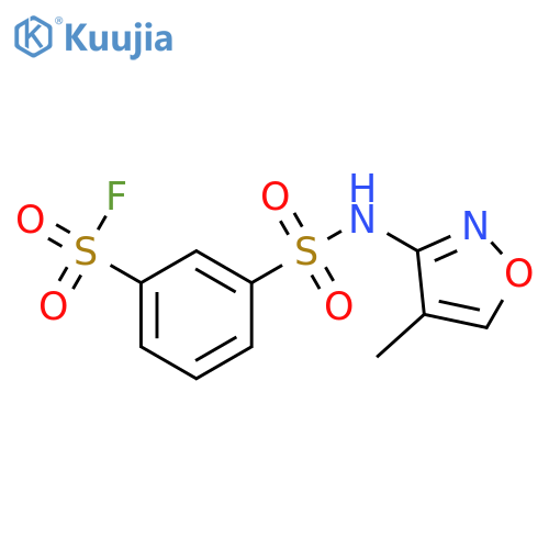 3-(4-methyl-1,2-oxazol-3-yl)sulfamoylbenzene-1-sulfonyl fluoride structure