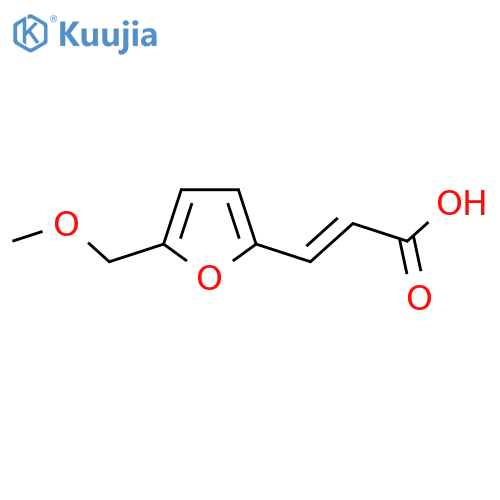 3-5-(methoxymethyl)furan-2-ylprop-2-enoic acid structure