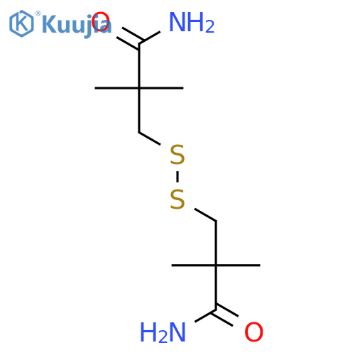 Propanamide, 3,3'-dithiobis[2,2-dimethyl- structure