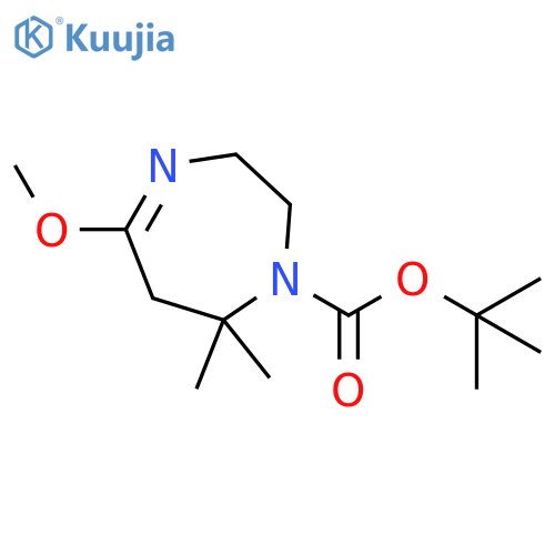 tert-butyl 5-methoxy-7,7-dimethyl-2,3,6,7-tetrahydro-1H-1,4-diazepine-1-carboxylate structure