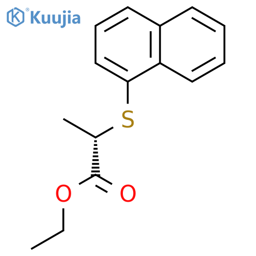 Propanoic acid, 2-(1-naphthalenylthio)-, ethyl ester, (2S)- structure