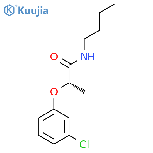 Propanamide, N-butyl-2-(3-chlorophenoxy)-, (2S)- structure