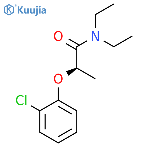 Propanamide, 2-(2-chlorophenoxy)-N,N-diethyl-, (2R)- structure