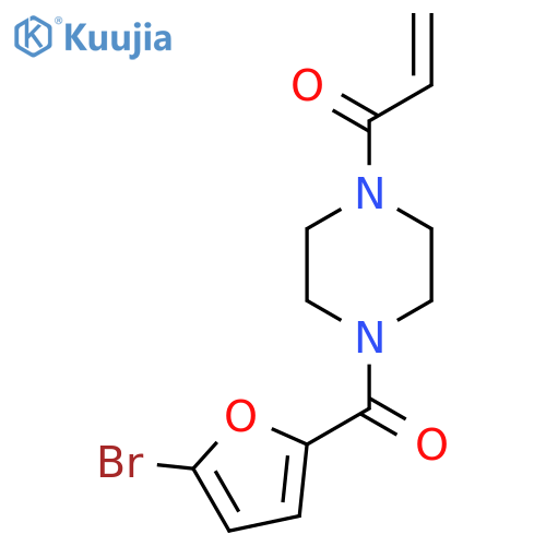 1-[4-(5-Bromofuran-2-carbonyl)piperazin-1-yl]prop-2-en-1-one structure