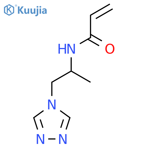 N-[1-(4H-1,2,4-triazol-4-yl)propan-2-yl]prop-2-enamide structure