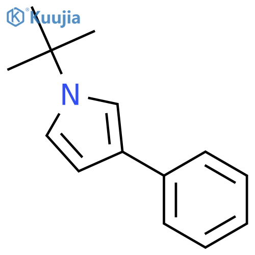 1H-Pyrrole, 1-(1,1-dimethylethyl)-3-phenyl- structure