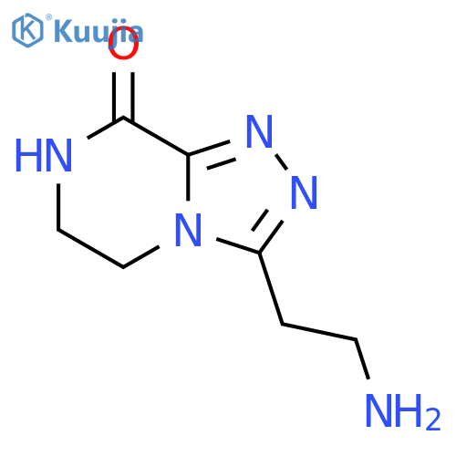 1,2,4-Triazolo[4,3-a]pyrazin-8(5H)-one, 3-(2-aminoethyl)-6,7-dihydro- structure