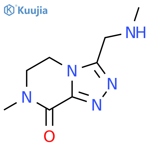 1,2,4-Triazolo[4,3-a]pyrazin-8(5H)-one, 6,7-dihydro-7-methyl-3-[(methylamino)methyl]- structure