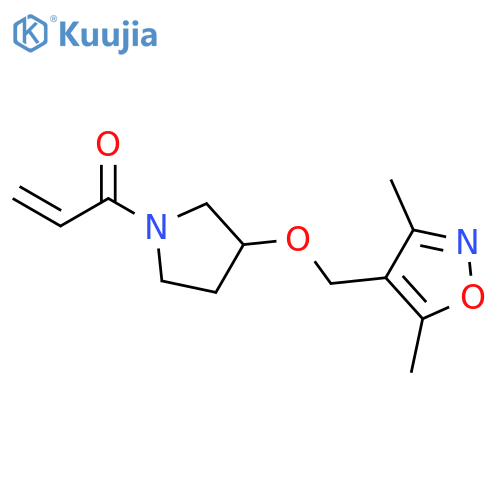 1-[3-[(3,5-Dimethyl-4-isoxazolyl)methoxy]-1-pyrrolidinyl]-2-propen-1-one structure