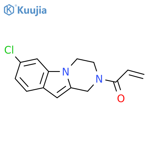 1-(7-Chloro-3,4-dihydropyrazino[1,2-a]indol-2(1H)-yl)-2-propen-1-one structure