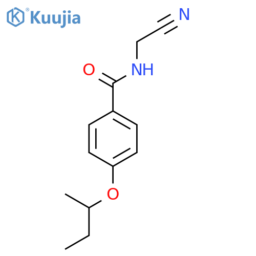 4-(butan-2-yloxy)-N-(cyanomethyl)benzamide structure
