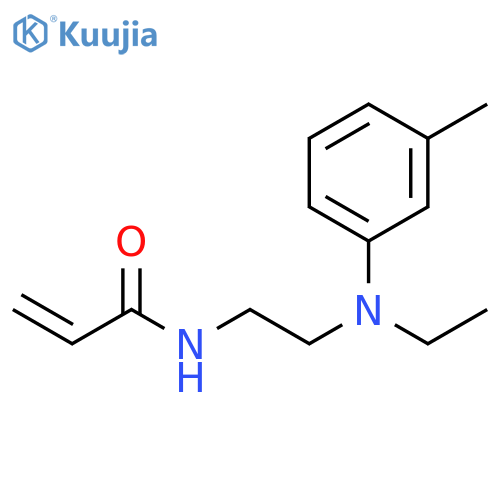 N-[2-[Ethyl(3-methylphenyl)amino]ethyl]-2-propenamide structure