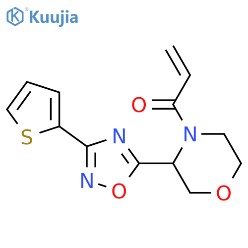 1-[3-[3-(2-Thienyl)-1,2,4-oxadiazol-5-yl]-4-morpholinyl]-2-propen-1-one structure