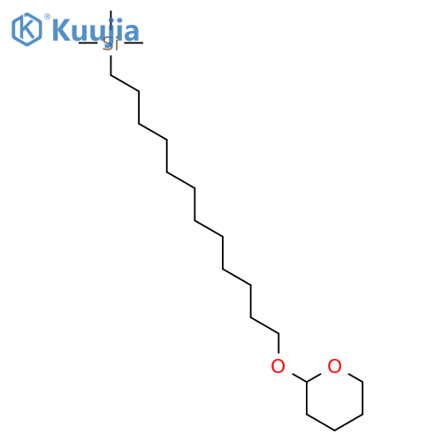 Silane, trimethyl[12-[(tetrahydro-2H-pyran-2-yl)oxy]dodecyl]- structure