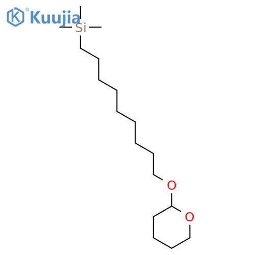 Silane, trimethyl[9-[(tetrahydro-2H-pyran-2-yl)oxy]nonyl]- structure