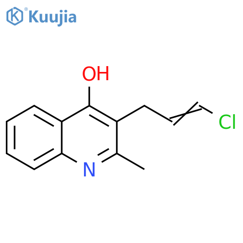 4-Quinolinol, 3-(3-chloro-2-propenyl)-2-methyl- structure