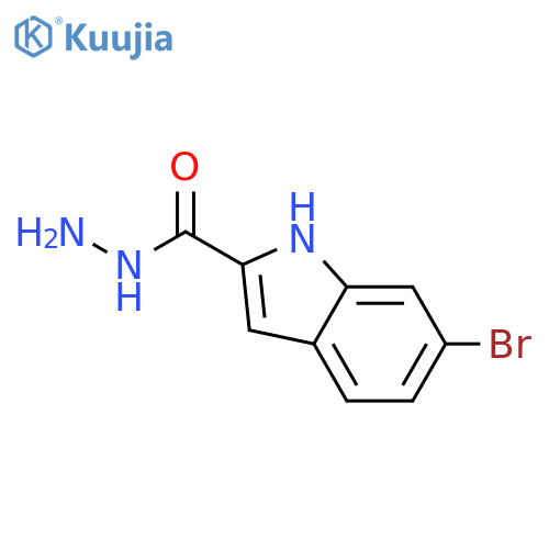 6-bromo-1H-indole-2-carbohydrazide structure