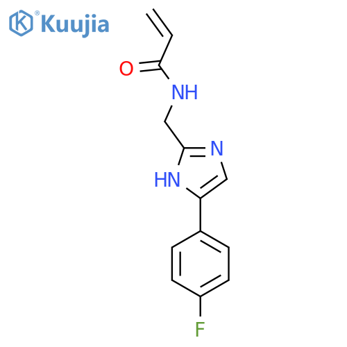 N-{[4-(4-fluorophenyl)-1H-imidazol-2-yl]methyl}prop-2-enamide structure