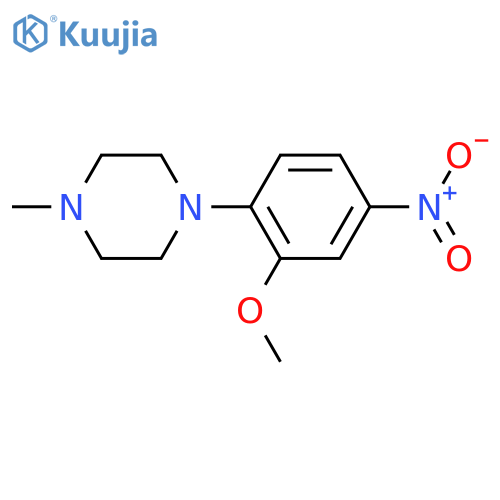 1-(2-Methoxy-4-nitrophenyl)-4-methylpiperazine structure