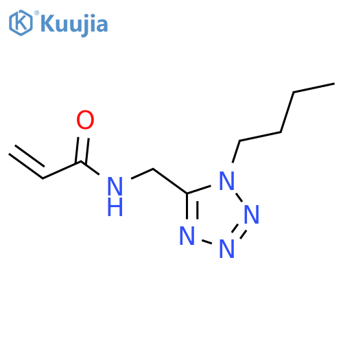 N-[(1-butyl-1H-1,2,3,4-tetrazol-5-yl)methyl]prop-2-enamide structure