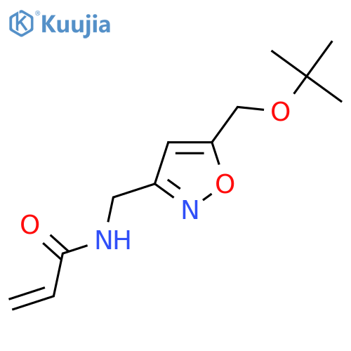 N-({5-[(tert-butoxy)methyl]-1,2-oxazol-3-yl}methyl)prop-2-enamide structure