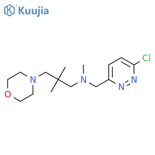 [(6-Chloropyridazin-3-yl)methyl][2,2-dimethyl-3-(morpholin-4-yl)propyl]methylamine structure