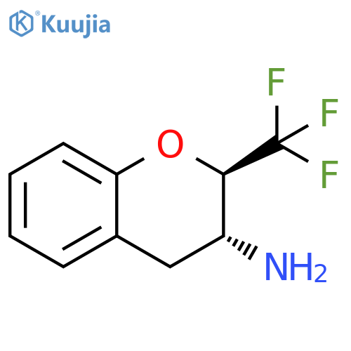 2H-1-Benzopyran-3-amine, 3,4-dihydro-2-(trifluoromethyl)-, (2R,3R)-rel- structure