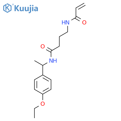 N-[1-(4-ethoxyphenyl)ethyl]-4-(prop-2-enamido)butanamide structure