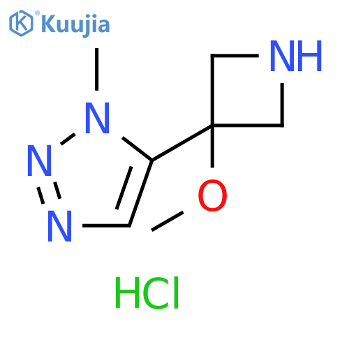 5-(3-methoxyazetidin-3-yl)-1-methyl-1H-1,2,3-triazole dihydrochloride structure