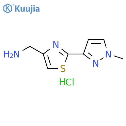 [2-(1-methyl-1H-pyrazol-3-yl)-1,3-thiazol-4-yl]methanamine dihydrochloride structure