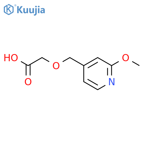 2-(2-methoxypyridin-4-yl)methoxyacetic acid structure