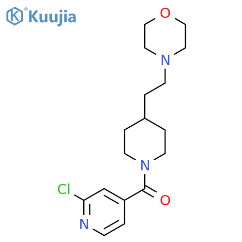 4-{2-[1-(2-Chloropyridine-4-carbonyl)piperidin-4-yl]ethyl}morpholine structure