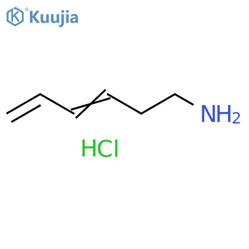 (3E)-hexa-3,5-dien-1-amine hydrochloride, E structure