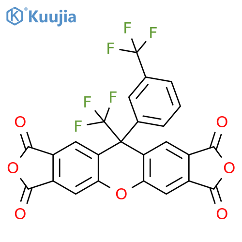 1H-Difuro[3,4-b:3',4'-i]xanthene-1,3,7,9(11H)-tetrone, 11-(trifluoromethyl)-11-[3-(trifluoromethyl)phenyl]- structure