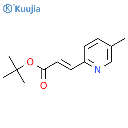 tert-butyl (2E)-3-(5-methylpyridin-2-yl)prop-2-enoate structure