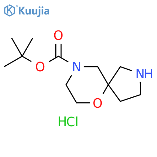 tert-butyl 6-oxa-2,9-diazaspiro[4.5]decane-9-carboxylate hydrochloride structure