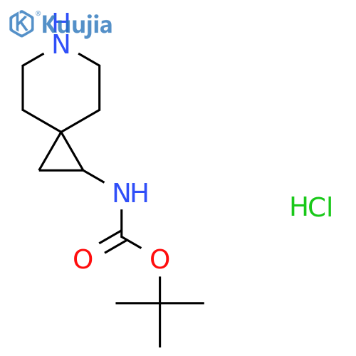 tert-Butyl (6-azaspiro[2.5]octan-1-yl)carbamate hydrochloride structure
