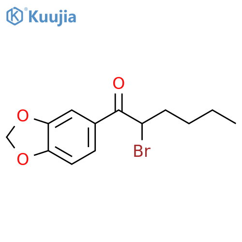 1-(1,3-Benzodioxol-5-yl)-2-bromo-1-hexanone structure