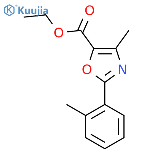 Ethyl 4-methyl-2-o-tolyloxazole-5-carboxylate structure