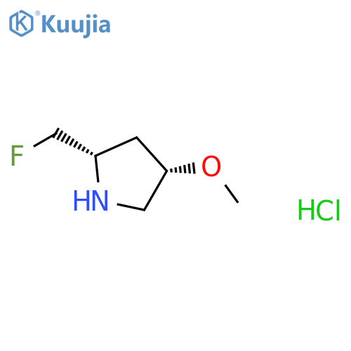 (2S,4S)-2-(fluoromethyl)-4-methoxypyrrolidine hydrochloride structure