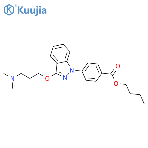 Butyl 4-[3-[3-(dimethylamino)propoxy]indazol-1-yl]benzoate structure