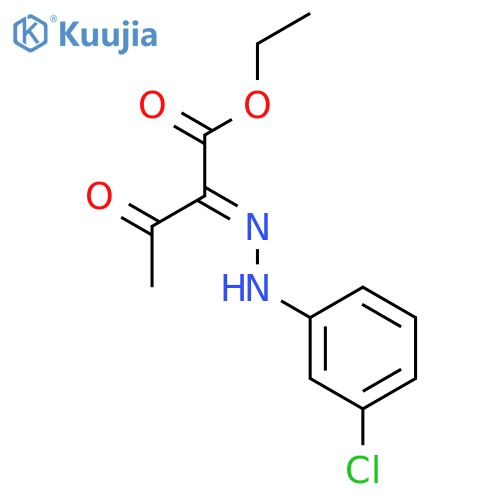 Butanoic acid, 2-[(3-chlorophenyl)hydrazono]-3-oxo-, ethyl ester structure