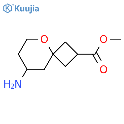 methyl 8-amino-5-oxaspiro[3.5]nonane-2-carboxylate structure