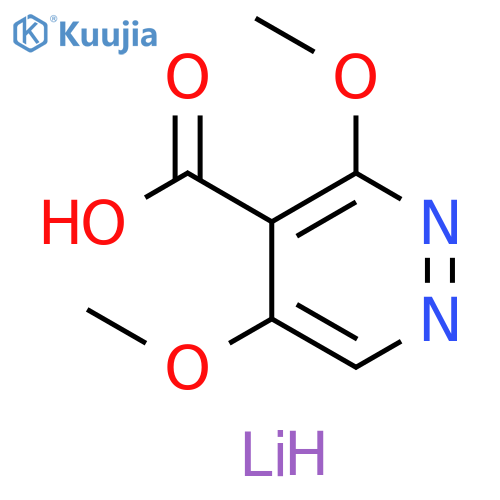 lithium(1+) ion 3,5-dimethoxypyridazine-4-carboxylate structure