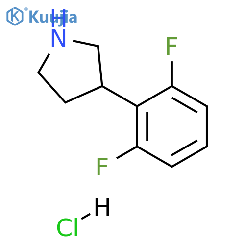 3-(2,6-difluorophenyl)pyrrolidine hydrochloride structure