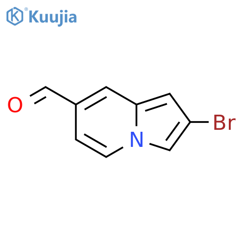 7-Indolizinecarboxaldehyde, 2-bromo- structure