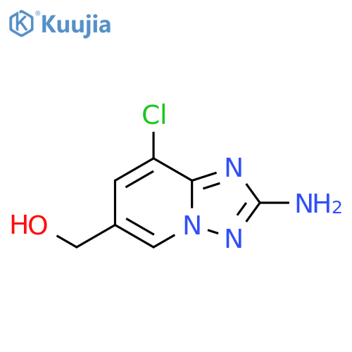 {2-amino-8-chloro-1,2,4triazolo1,5-apyridin-6-yl}methanol structure