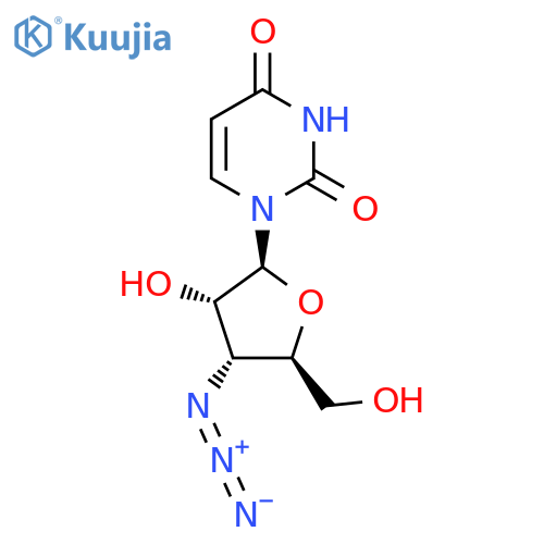 3'-Azido-3'-deoxy-beta-L-uridine structure