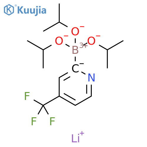 Borate(1-), tris(2-propanolato)[4-(trifluoromethyl)-2-pyridinyl]-, lithium (1:1), (T-4)- structure