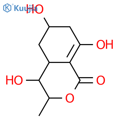 3,4,4a,5,6,7-Hexahydro-8-hydroxy-3-methyl-1H-2-benzopyran-1-one; (3R,4aS)-form, 4α,6α-Dihydroxy structure